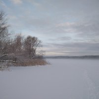 Туман зимой на Верхней Волге :: SergAL 