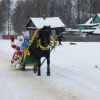 прибытие Деда мороза :: Сергей Кочнев