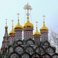 Купола храма Святителя Николая в Хамовниках. :: Николай Николаевич 