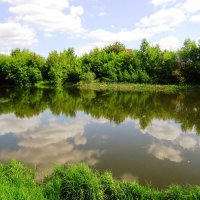 Река с отражением :: Андрей Снегерёв