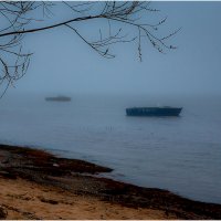 Река Онега в тумане. :: Валентин Кузьмин