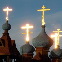 Кресты на церкви Георгия Победоносца. :: Иван Обожин