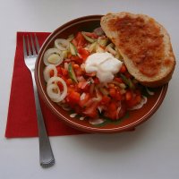 Овощной салат с бутербродом :: Алевтина 