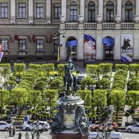 Памятник императору Николаю Первому на фоне Мариинского дворца :: Стальбаум Юрий 