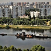 Пейзаж с землечерпалкой :: Анатолий Колосов