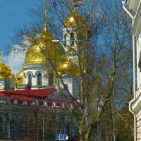 Золотые купола собора Александра Невского :: Валентин Семчишин