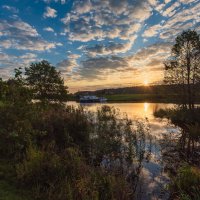 Рассвет на речке Буянке. :: Виктор Евстратов