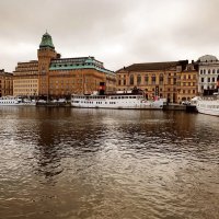 Стокгольм набережная старых судов Nybrokajen :: wea *