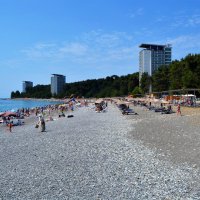 Пицунда. Центральный пляж. :: Пётр Чернега