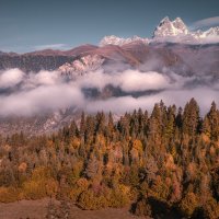 Ushba Mount In Autumn :: Fuseboy 