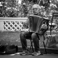 Уличный музыкант... :: Сергей Кичигин