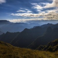 Лунная ночь над ущельем Харбаз :: Сергей 