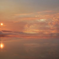 Туманный рассвет над Ангарой :: Сергей Шаврин