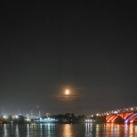 Енисей и луна :: Алексей Ильичёв