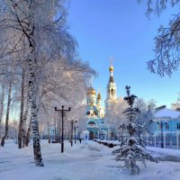 Морозный день у храма Татианы :: Ната Волга