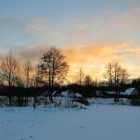 Зимнее утро в деревне :: Андрей Снегерёв