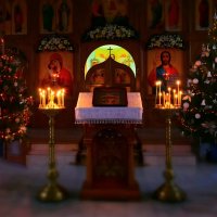 Крещенский Сочельник. В храме все готово к  встрече Рождества. :: Евгения 