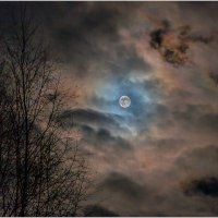Луна за облаками. :: Валентин Кузьмин
