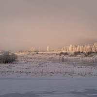Зимний утренний пейзаж. :: Вадим Басов
