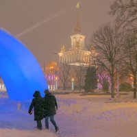 Снегопад на ВДНХ :: Yevgeniy Malakhov