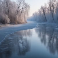 Река Десна морозным утром :: Sergei Vikulov