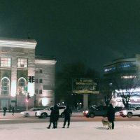 Зимний вечер в городе Караганде :: Андрей Хлопонин