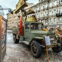 Агитационный ЗИС-5 с мощной радиорупорной установкой :: Стальбаум Юрий 