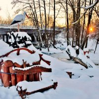 У родника Святого Николая Мирликийского на родниковой речке Калмычок. :: Восковых Анна Васильевна 