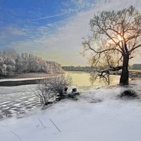 Зимний пейзаж на Десне :: Евгений 