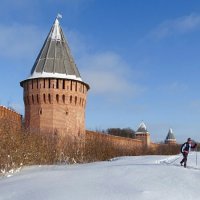 В Смоленске любят лыжи. :: Милешкин Владимир Алексеевич 