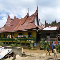 Традиционные дома народа Минангкабау, Суматра, Индонезия. :: unix (Илья Утропов)