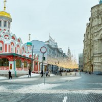 Москва. Улицы столицы. Казанский собор. Зима :: Николай Николенко