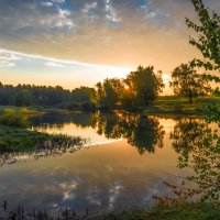 Утро на озере. :: Владимир Безбородов