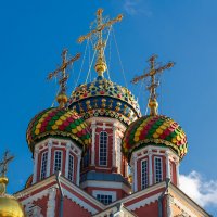 Купола Рождественской церкви в Нижнем Новгороде :: Александр Синдерёв