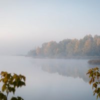 В утренней дымке осеннего утра царит безмолвие. :: Вадим Басов