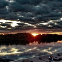 "Закат в багровых тонах". :: Николай Рубцов