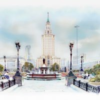 Москва. Гостиница Ленинградская. :: В и т а л и й .... Л а б з о'в