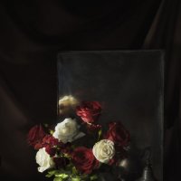 Натюрморт с восточным чайником и розами :: Татьяна Иванова