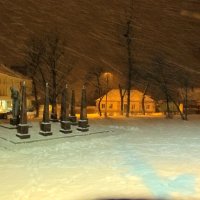 Ночная метель в Задонске :: Владимир Нев