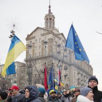 Евромайдан, Человек ФЛАГ :: Vladymyr Nastevych