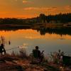 Рыбалка на закате. :: Татьяна Бравая