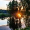 Отражение солнца в воде. :: Владимир Безбородов