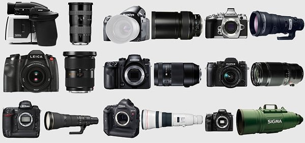 Самые дорогие комплекты "камера и объектив" от каждого производителя