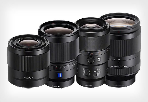 Новые полнокадровые фото объективы Sony FE: 28 мм, 35 мм, 90 мм Macro и 24-240 мм