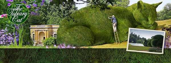 Topiary Cat: топиарий в виде кошки - людям нравится такое творчество