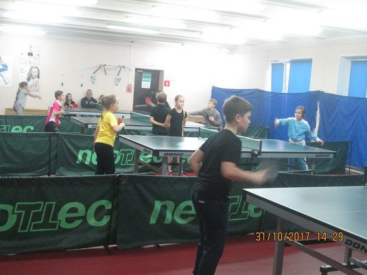 Районные соревнования по настольному теннису среди детей