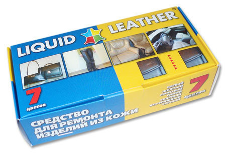 Набор клей Жидкая Кожа Liquid leather реставратор для ремонта кожаных изделий, обуви и сидений