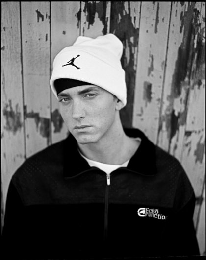 черно-белые портреты знаменитостей – Эминем (Eminem)
