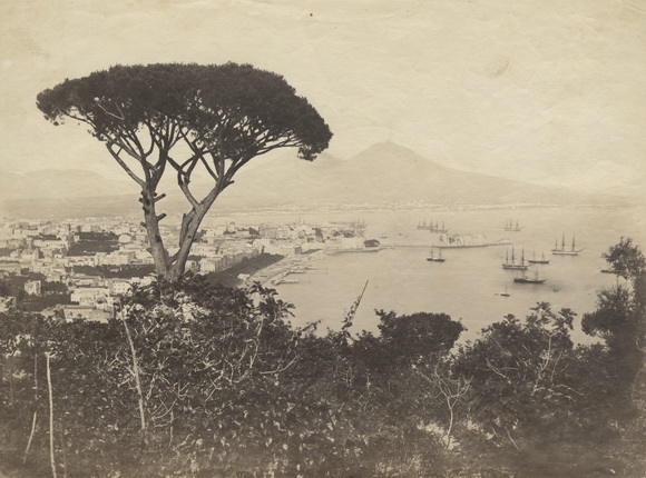 Роберто Риве. Вид на Неаполь и Неаполитанский залив. 1860