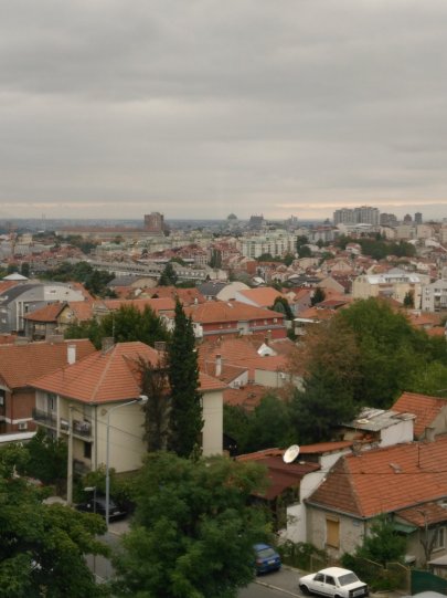 Вид в сторону центра Белграда из района Звездара
